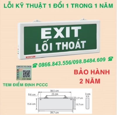 ĐÈN EXIT KENTOM - KT610,620 (có KĐ)