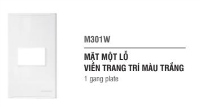 Mặt Một Lỗ Viền Trắng M301W