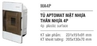 Tủ aptomat nhựa mở cánh hai bên 4P MA4P