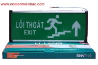 Đèn exit 2 mặt chỉ hướng lên cầu thang- Lilang