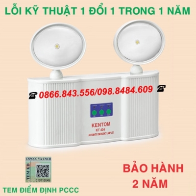 ĐÈN SẠC CHIẾU SÁNG KHẨN CẤP KENTOM - KT 404 New (có KĐ)